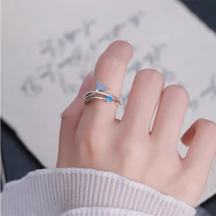 Mermaid Foam Adjustable Ring for Women - Image 1