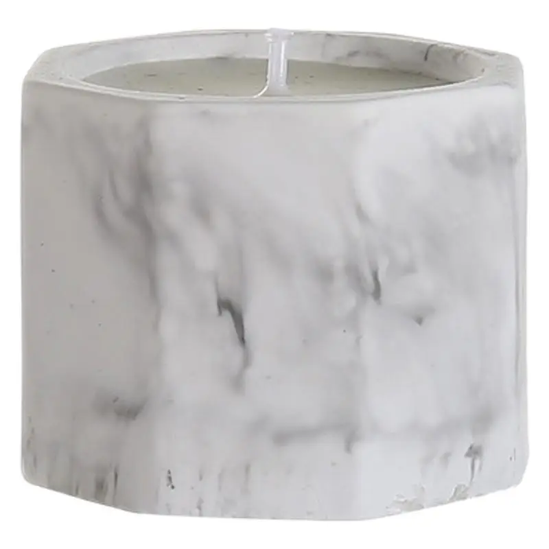Niche Aromatherapy Candle Gypsum Cup Octagonal Cup Household Bedroom Aroma Butter Lamp Gift Cross-border Accompanying Day