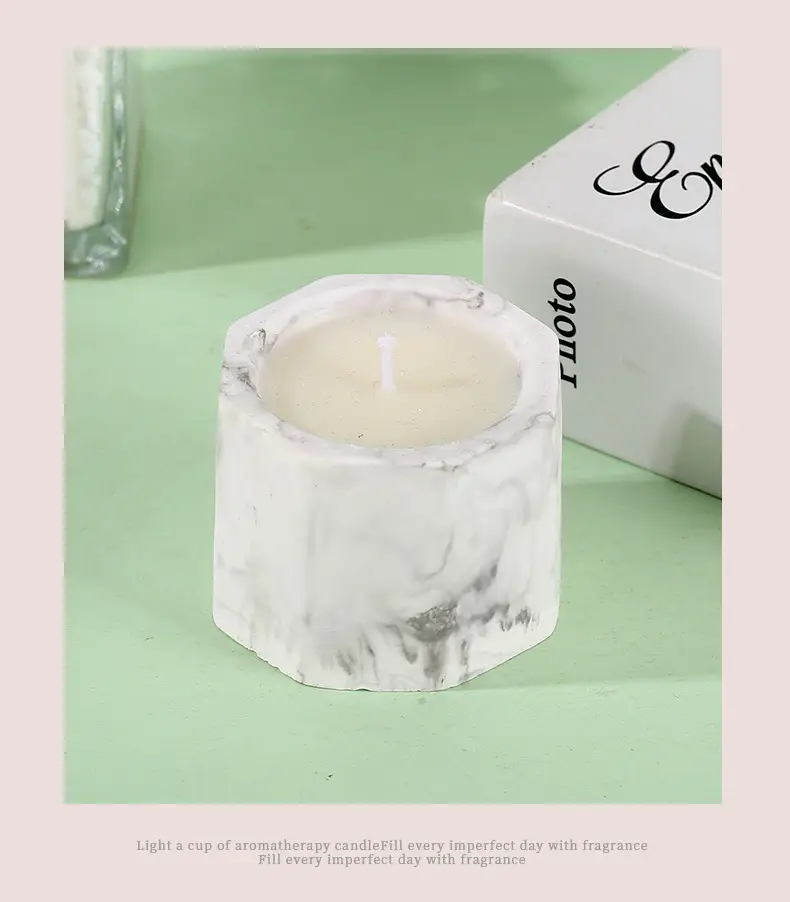 Niche Aromatherapy Candle Gypsum Cup Octagonal Cup Household Bedroom Aroma Butter Lamp Gift Cross-border Accompanying Day — feature 9