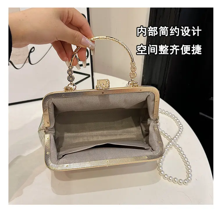 2024 Summer Shell Bag Women Floral Pearl Beaded Crossbody — feature 10