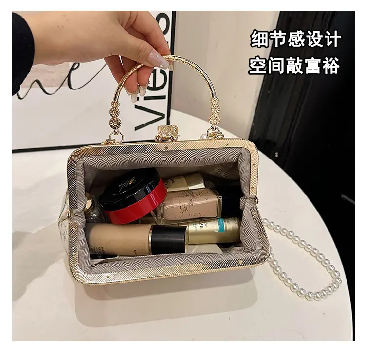 2024 Summer Shell Bag Women Floral Pearl Beaded Crossbody — feature 11