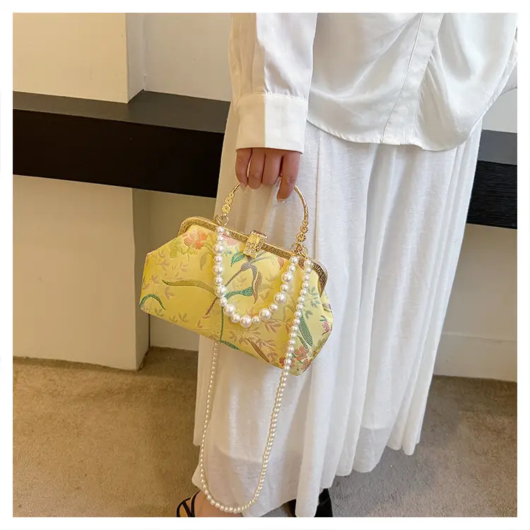 2024 Summer Shell Bag Women Floral Pearl Beaded Crossbody — feature 17