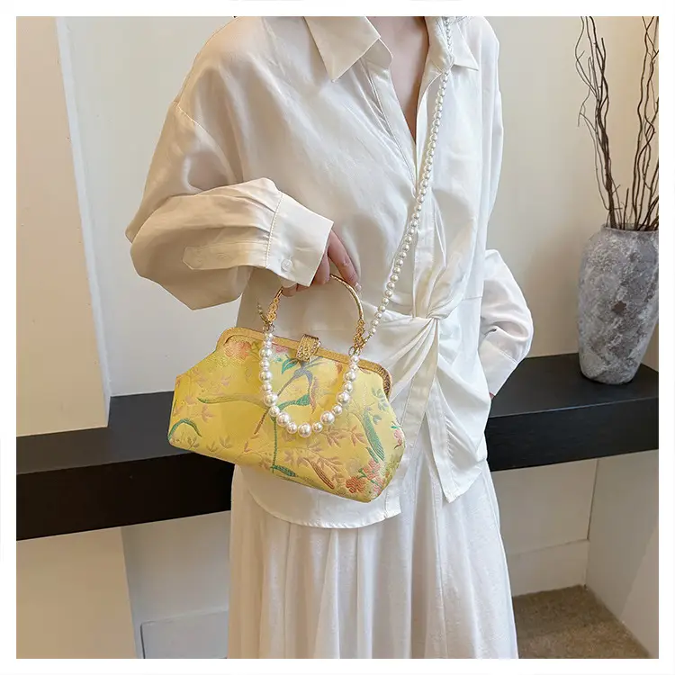 2024 Summer Shell Bag Women Floral Pearl Beaded Crossbody — feature 20