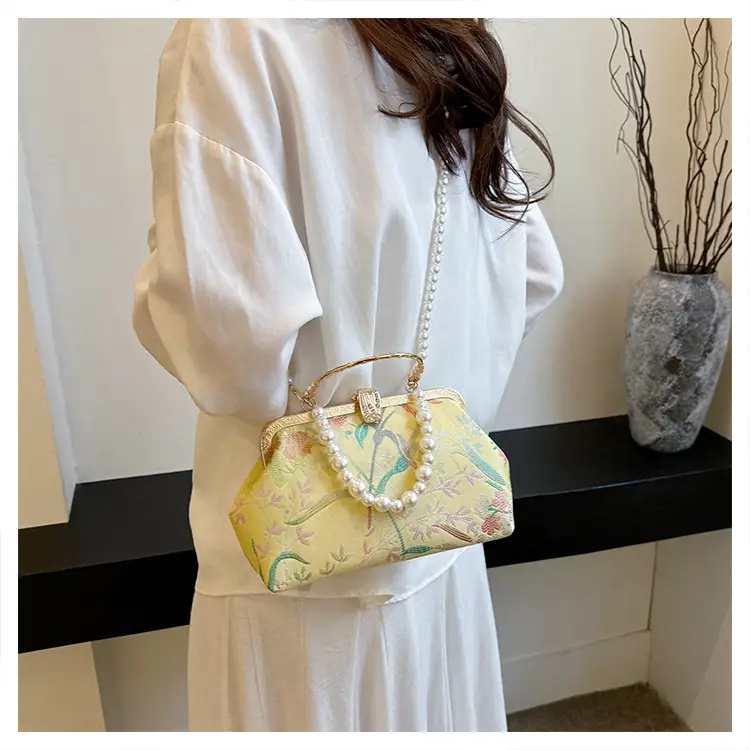 2024 Summer Shell Bag Women Floral Pearl Beaded Crossbody — feature 21