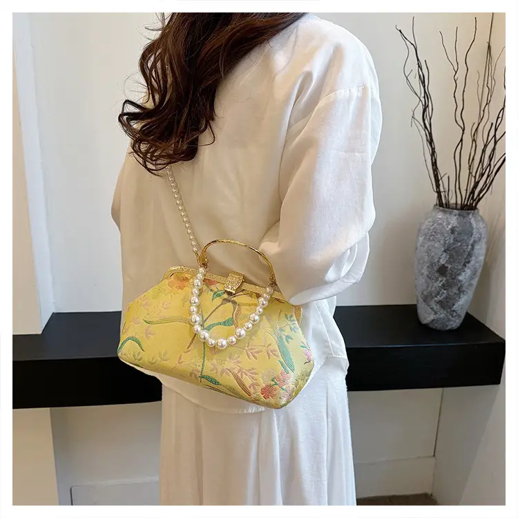 2024 Summer Shell Bag Women Floral Pearl Beaded Crossbody — feature 22
