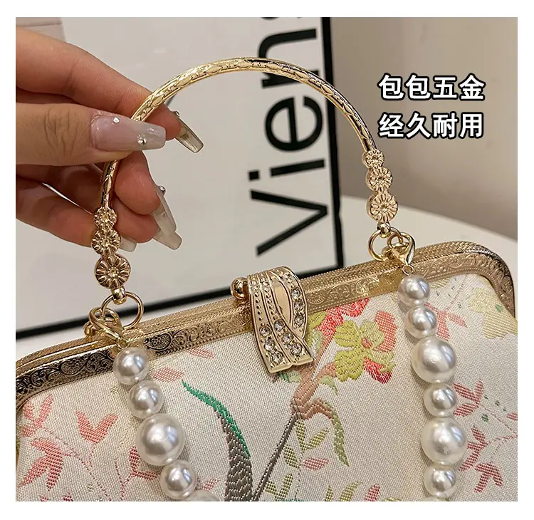 2024 Summer Shell Bag Women Floral Pearl Beaded Crossbody — feature 9