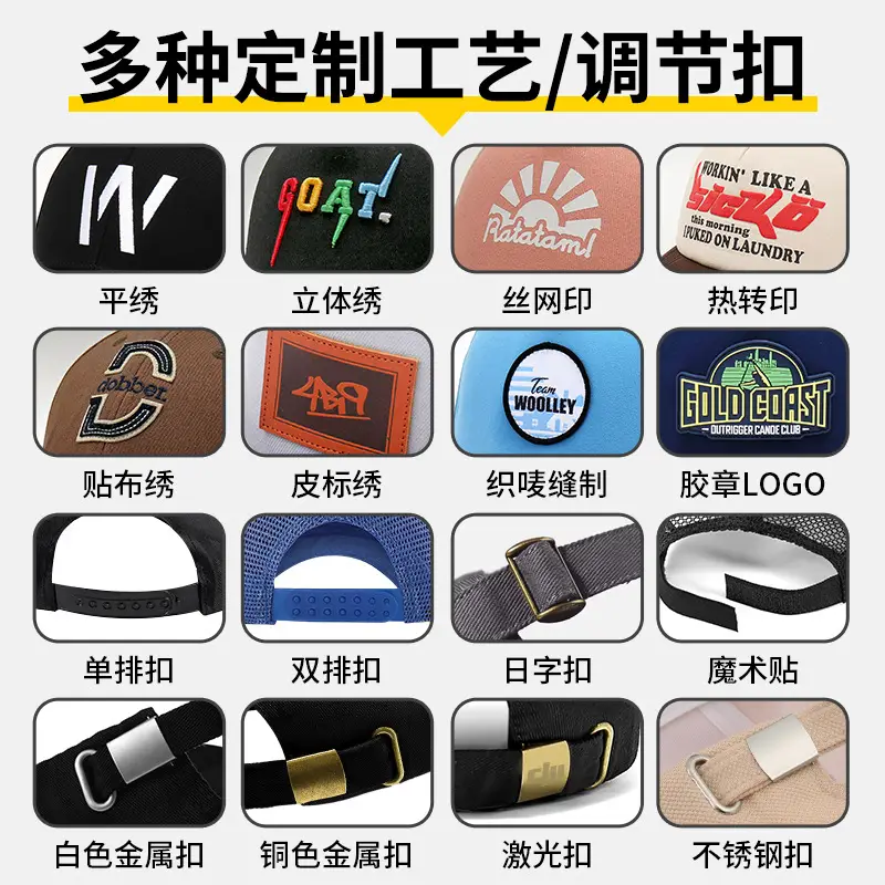 Custom Printed Baseball Cap with Logo Embroidery