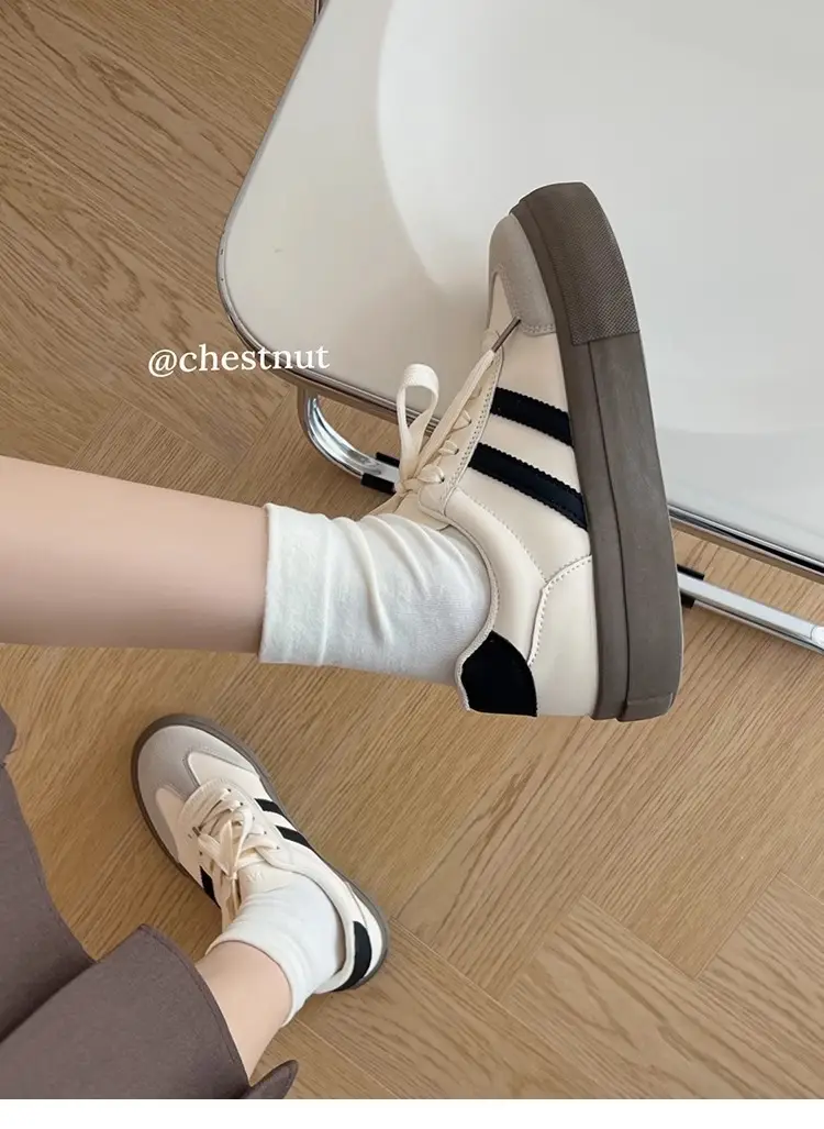 National Trbottomy Moral Training Shoes Women's Shoes 2025 New Spring and Autum Thick-Soled White Shoes Retro Forrest Gump Shoes Casual Sports Sneakers — feature 6