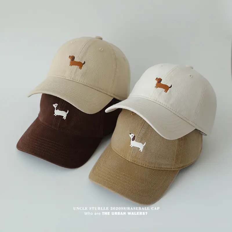 Stubble Dachshund Baseball Cap Tan - Image 6