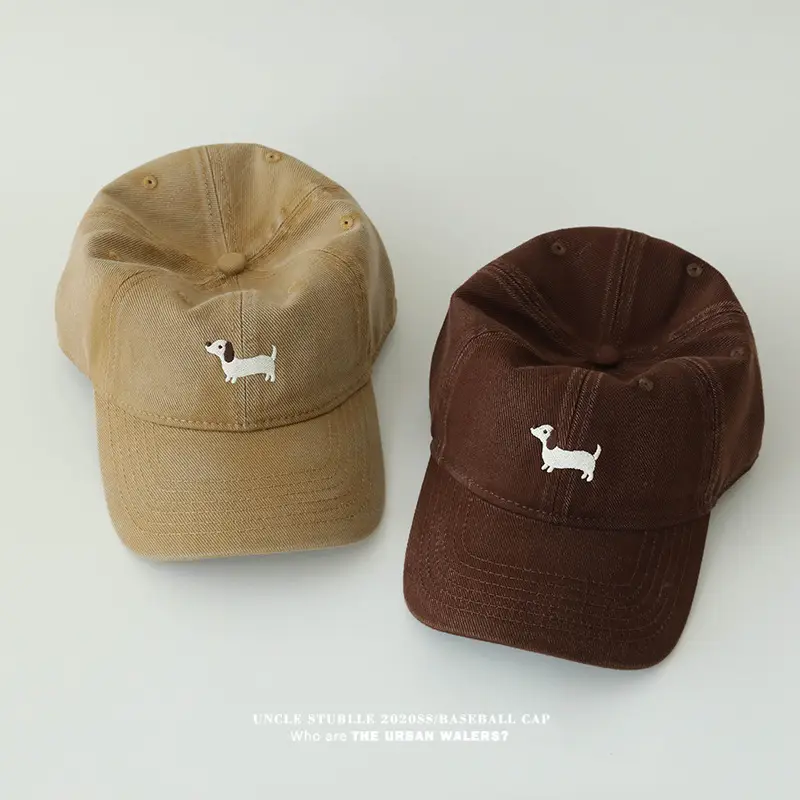 Stubble Dachshund Baseball Cap Tan - Image 7