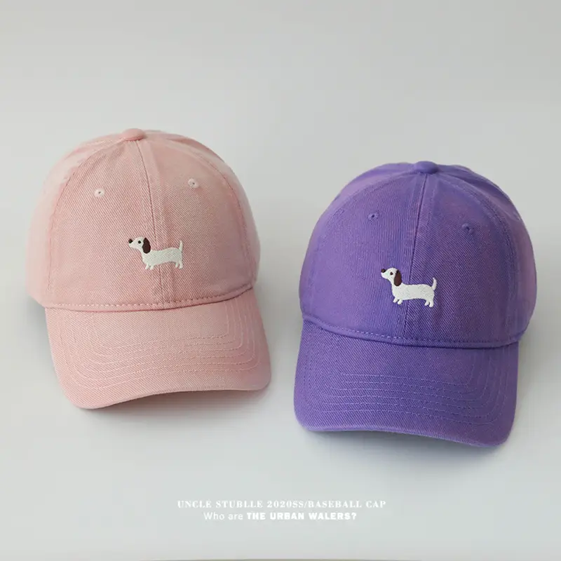 Stubble Dachshund Baseball Cap Tan — feature 12