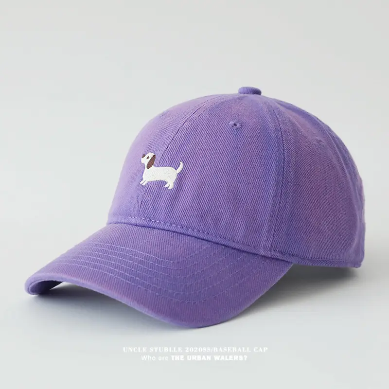 Stubble Dachshund Baseball Cap Tan — feature 13