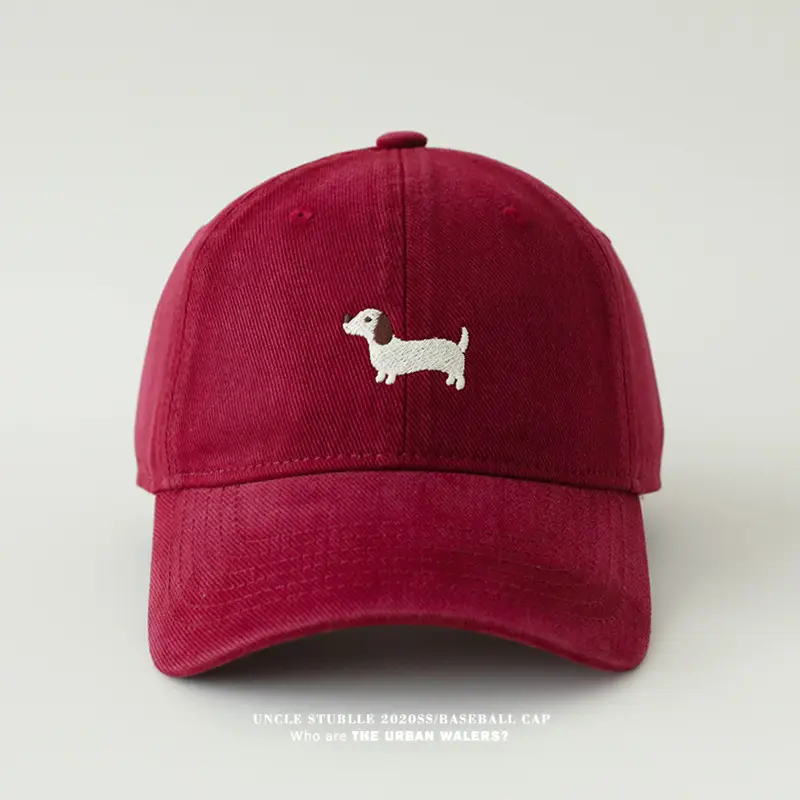 Stubble Dachshund Baseball Cap Tan — feature 14