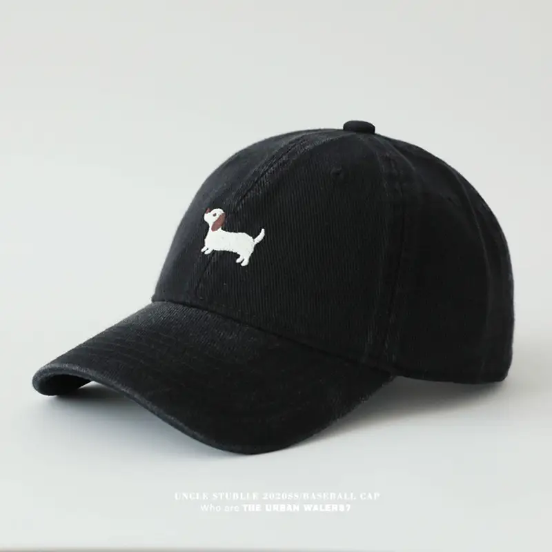 Stubble Dachshund Baseball Cap Tan — feature 15