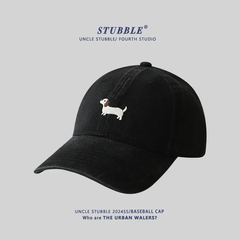Stubble Dachshund Baseball Cap Tan - Image 4