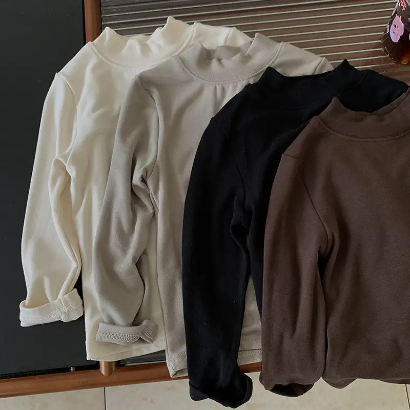 Boys Long Sleeve T-Shirt Solid Color Spring Autumn — feature 4