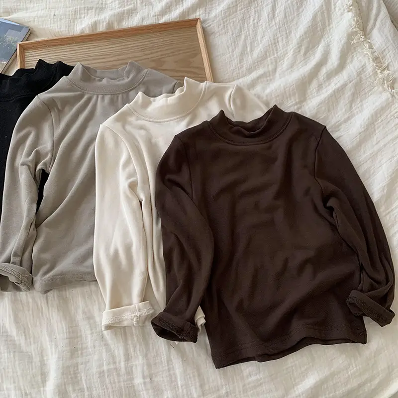 Boys Long Sleeve T-Shirt Solid Color Spring Autumn — feature 5