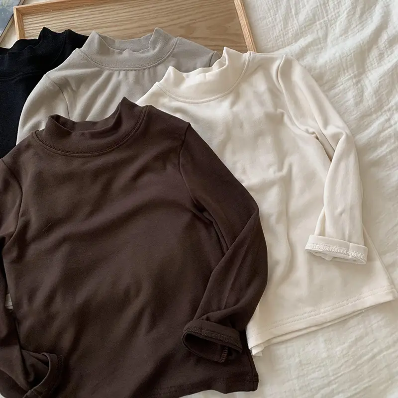 Boys Long Sleeve T-Shirt Solid Color Spring Autumn — feature 9