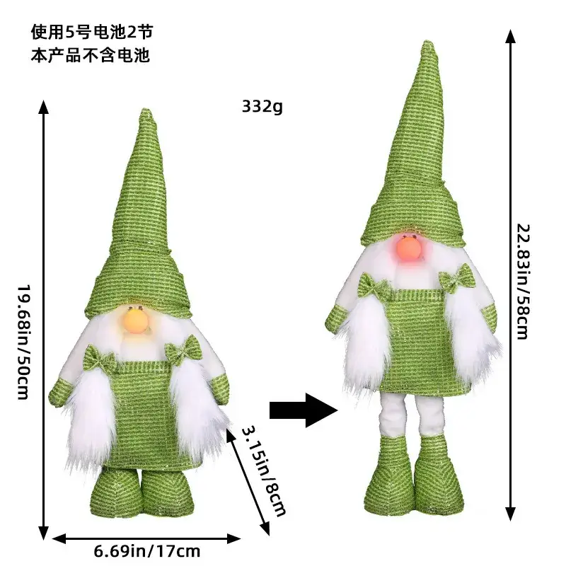 Christmas Snowman Doll 429g Decorative Ornament - Image 10