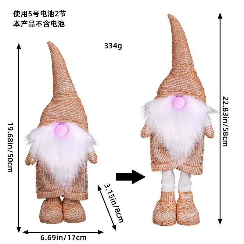 Christmas Snowman Doll 429g Decorative Ornament - Image 11