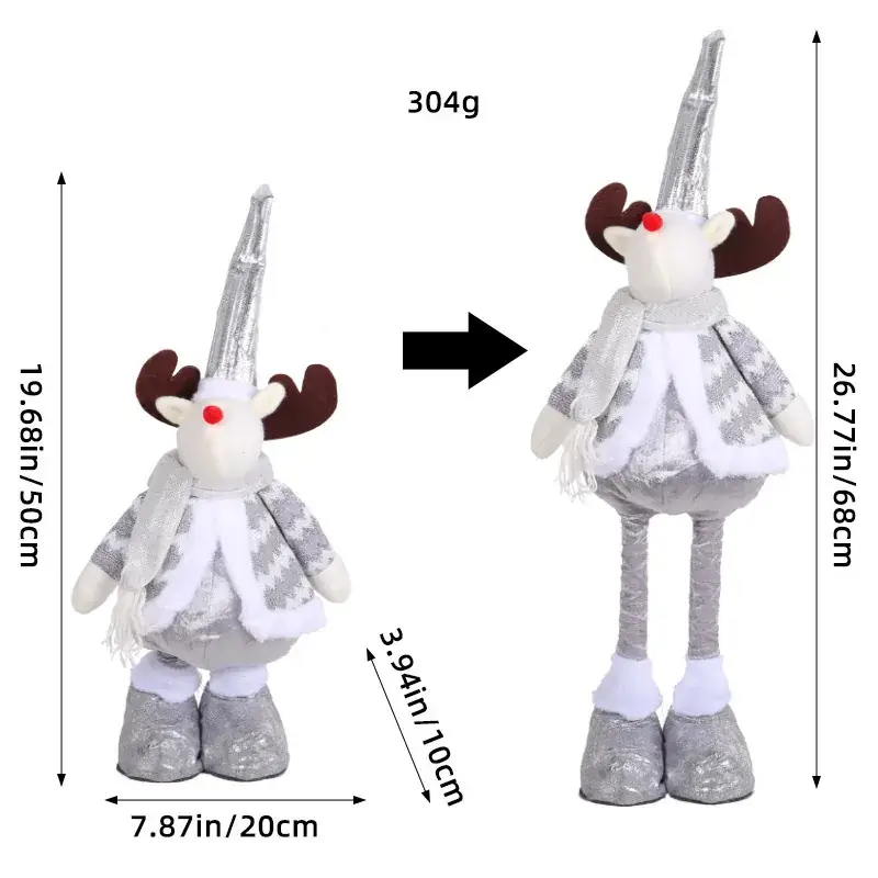 Christmas Snowman Doll 429g Decorative Ornament - Image 12