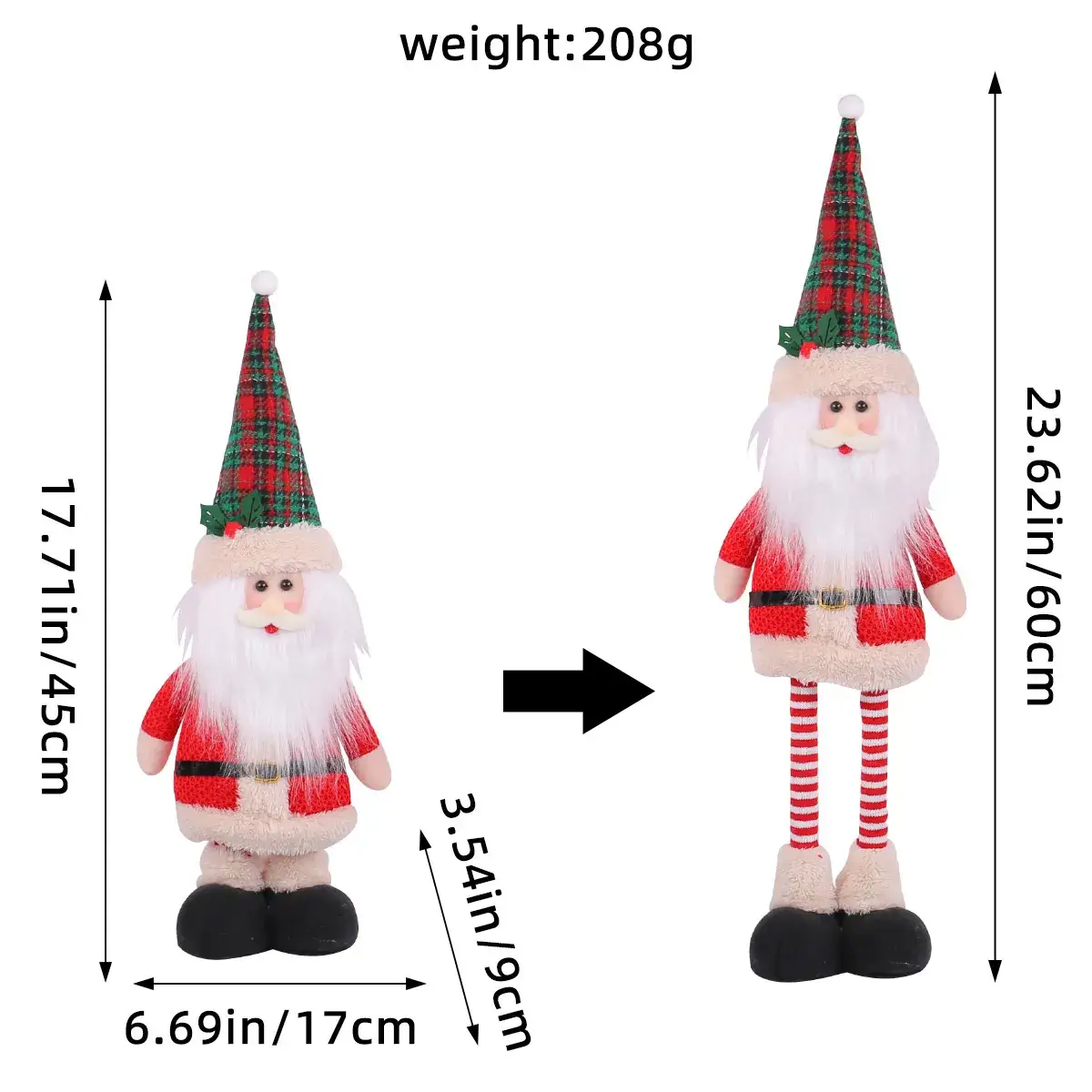 Christmas Snowman Doll 429g Decorative Ornament - Image 19