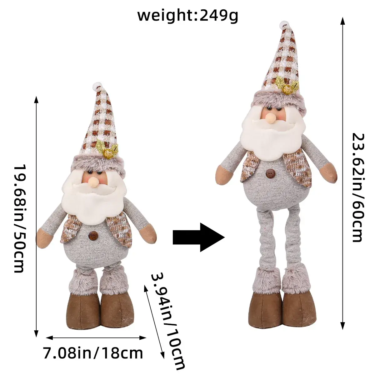 Christmas Snowman Doll 429g Decorative Ornament - Image 26