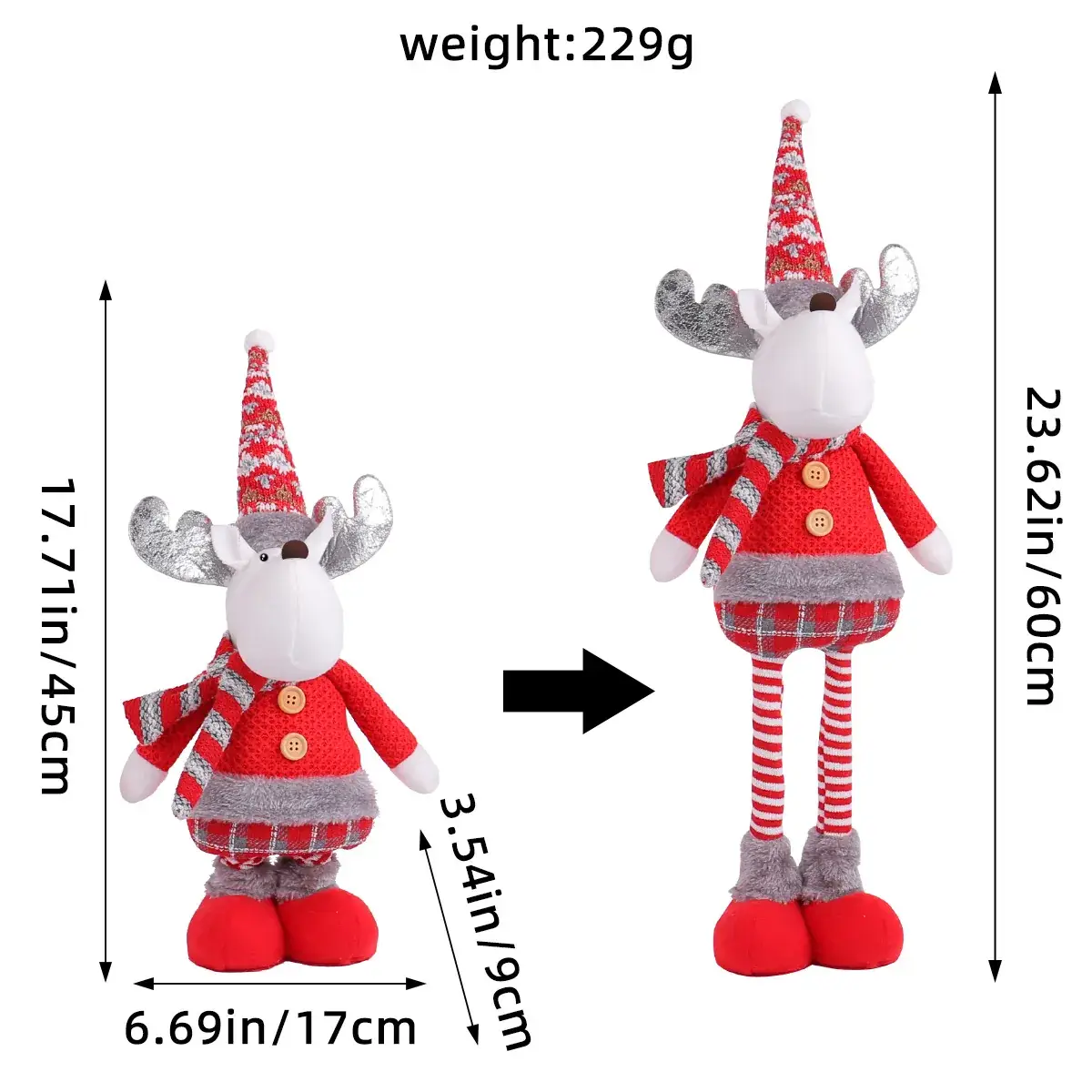 Christmas Snowman Doll 429g Decorative Ornament - Image 31