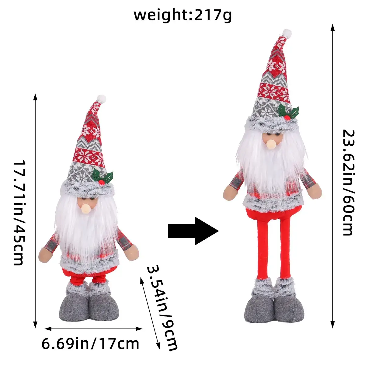 Christmas Snowman Doll 429g Decorative Ornament - Image 32