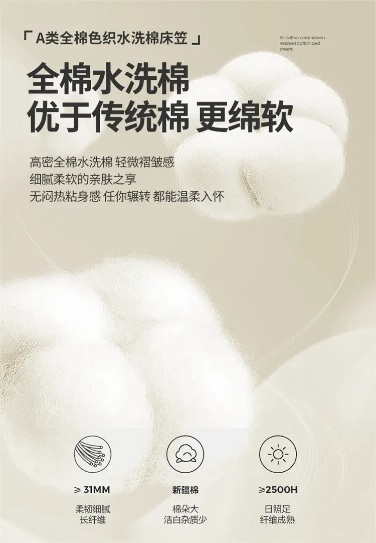Maternal and infant class a cotton yarn-dyed washed cotton bed hat single double student dormitory cotton bed sheet bedspread universal for all seasons — feature 8