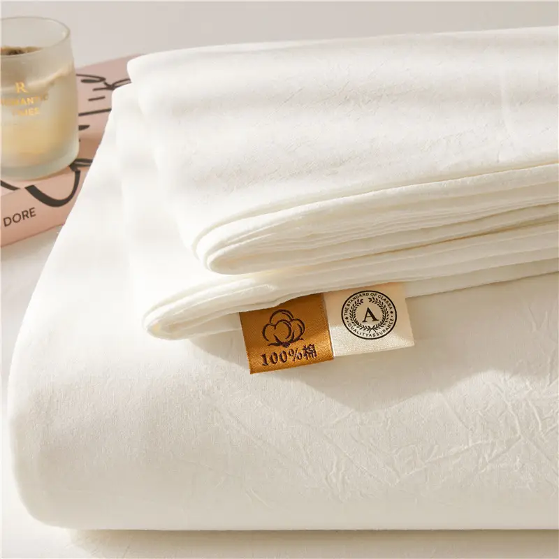 Maternal and infant class a cotton yarn-dyed washed cotton bed hat single double student dormitory cotton bed sheet bedspread universal for all seasons