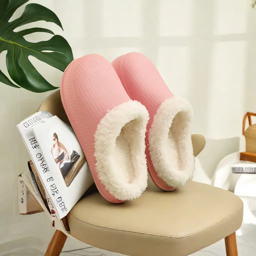 Cross-border factory wholesale winter men's and women's thickened warm couples cotton drag trend thick bottom indoor and outdoor step excrement feeling home - Image 8