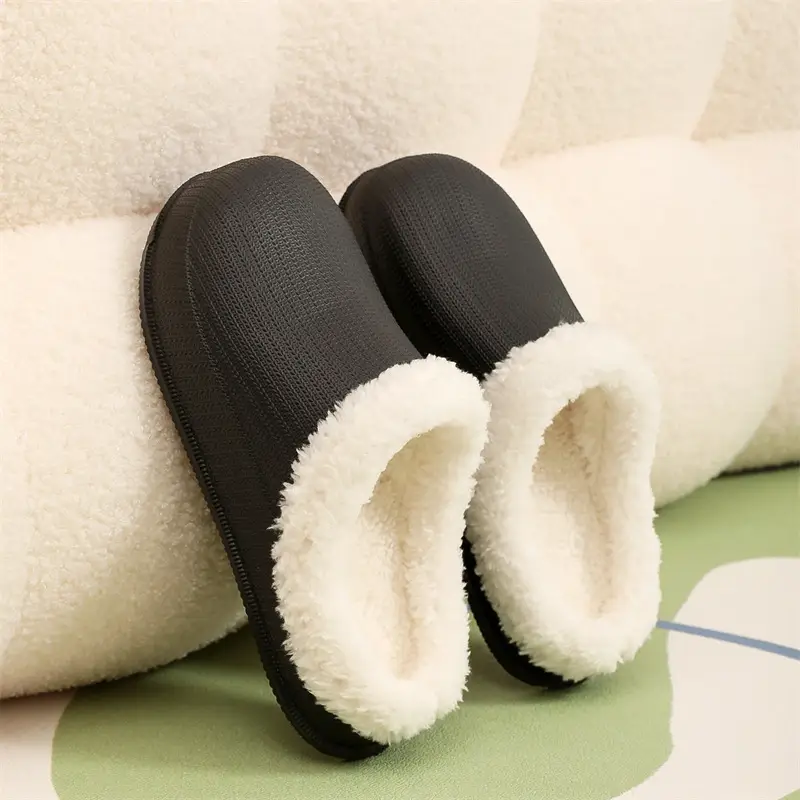 Cross-border factory wholesale winter men's and women's thickened warm couples cotton drag trend thick bottom indoor and outdoor step excrement feeling home — feature 13