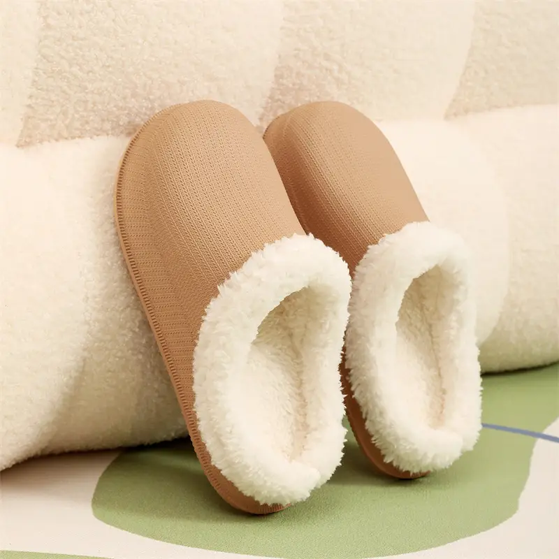 Cross-border factory wholesale winter men's and women's thickened warm couples cotton drag trend thick bottom indoor and outdoor step excrement feeling home — feature 14