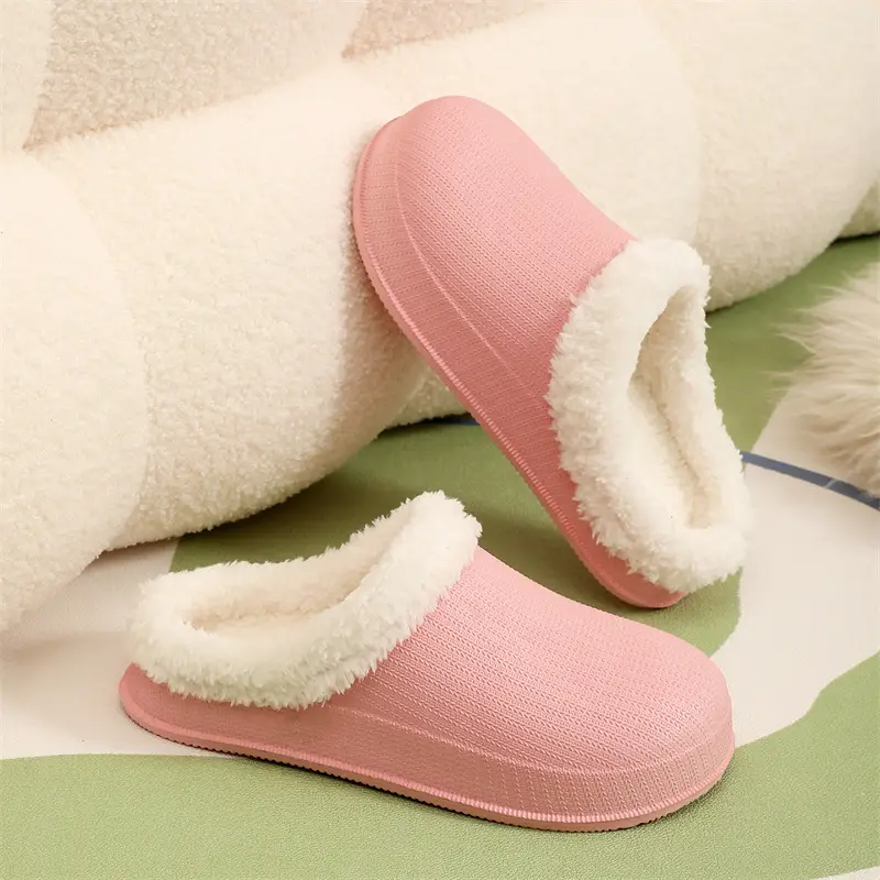 Cross-border factory wholesale winter men's and women's thickened warm couples cotton drag trend thick bottom indoor and outdoor step excrement feeling home — feature 17