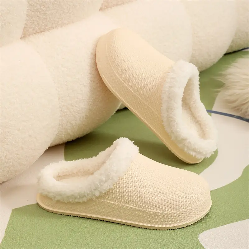 Cross-border factory wholesale winter men's and women's thickened warm couples cotton drag trend thick bottom indoor and outdoor step excrement feeling home — feature 18