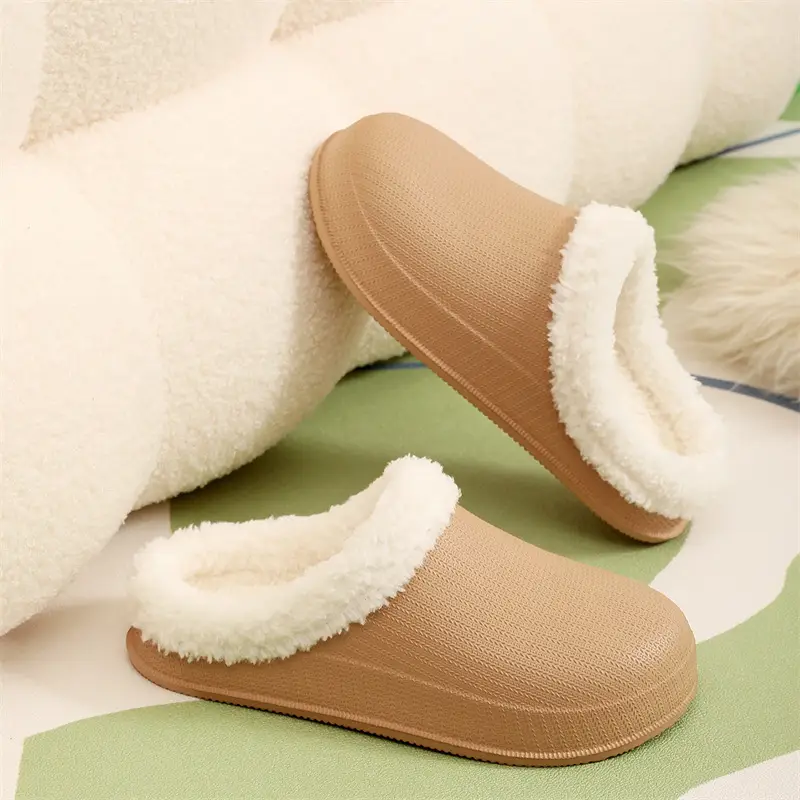 Cross-border factory wholesale winter men's and women's thickened warm couples cotton drag trend thick bottom indoor and outdoor step excrement feeling home — feature 19