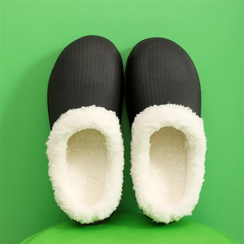 Cross-border factory wholesale winter men's and women's thickened warm couples cotton drag trend thick bottom indoor and outdoor step excrement feeling home — feature 21