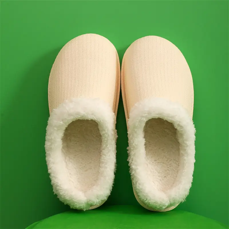 Cross-border factory wholesale winter men's and women's thickened warm couples cotton drag trend thick bottom indoor and outdoor step excrement feeling home — feature 24