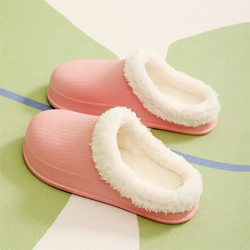 Cross-border factory wholesale winter men's and women's thickened warm couples cotton drag trend thick bottom indoor and outdoor step excrement feeling home — feature 26