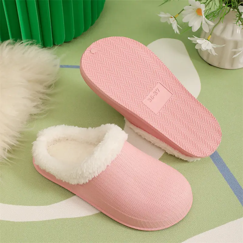 Cross-border factory wholesale winter men's and women's thickened warm couples cotton drag trend thick bottom indoor and outdoor step excrement feeling home — feature 31