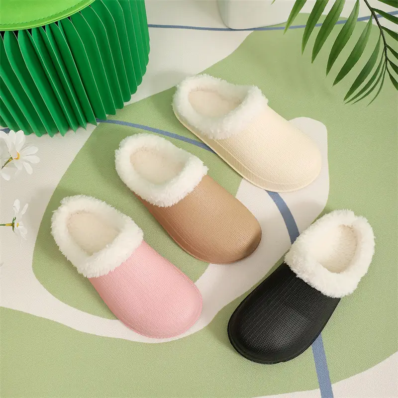 Cross-border factory wholesale winter men's and women's thickened warm couples cotton drag trend thick bottom indoor and outdoor step excrement feeling home — feature 4