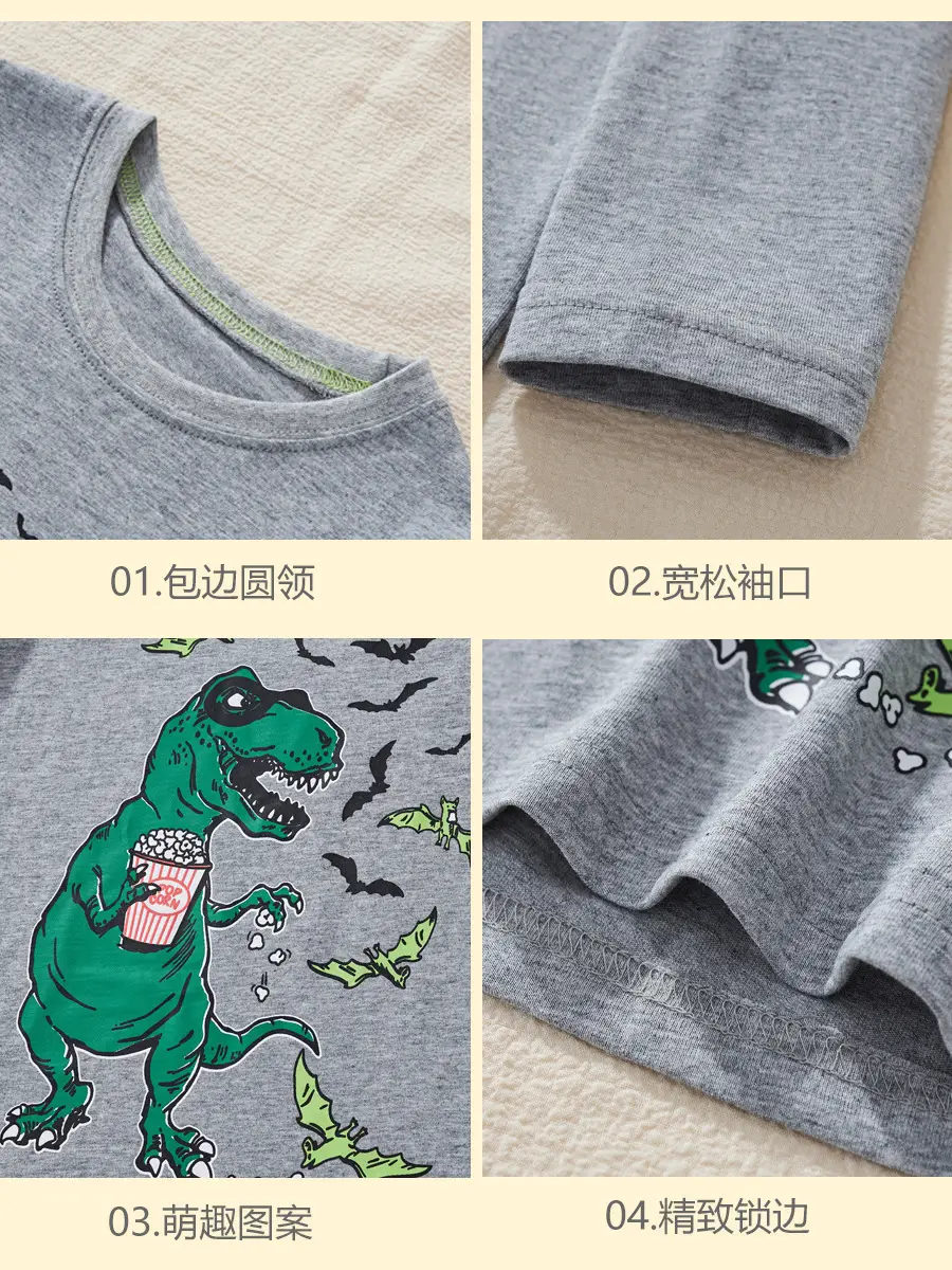 Littlebitty Boys T-Shirt Cartoon Print Grey - Image 6