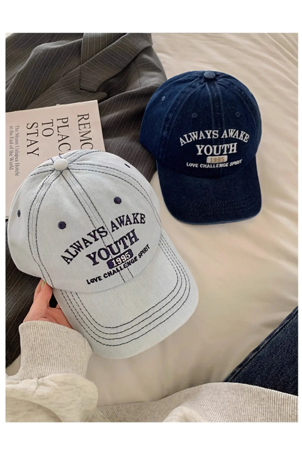 Women Blue Duck Tongue Baseball Cap Summer — feature 17