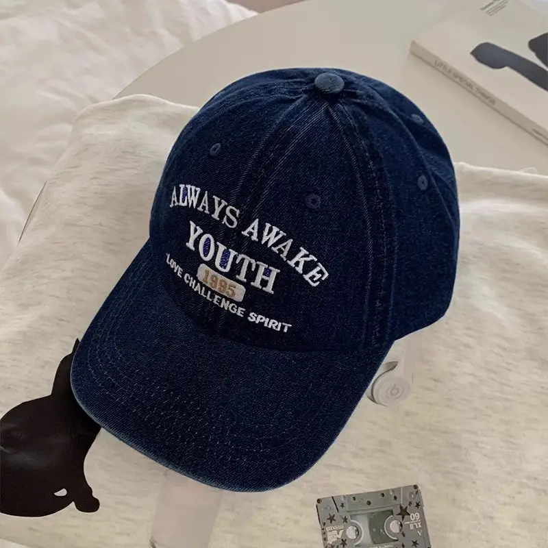 Women Blue Duck Tongue Baseball Cap Summer