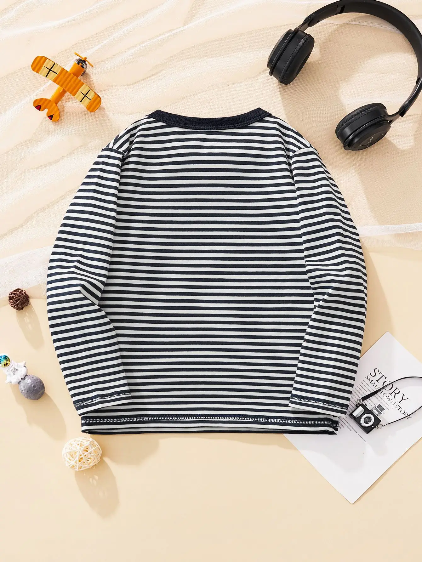 Kids Striped Long Sleeve T-Shirt Boys 2025 - Image 4
