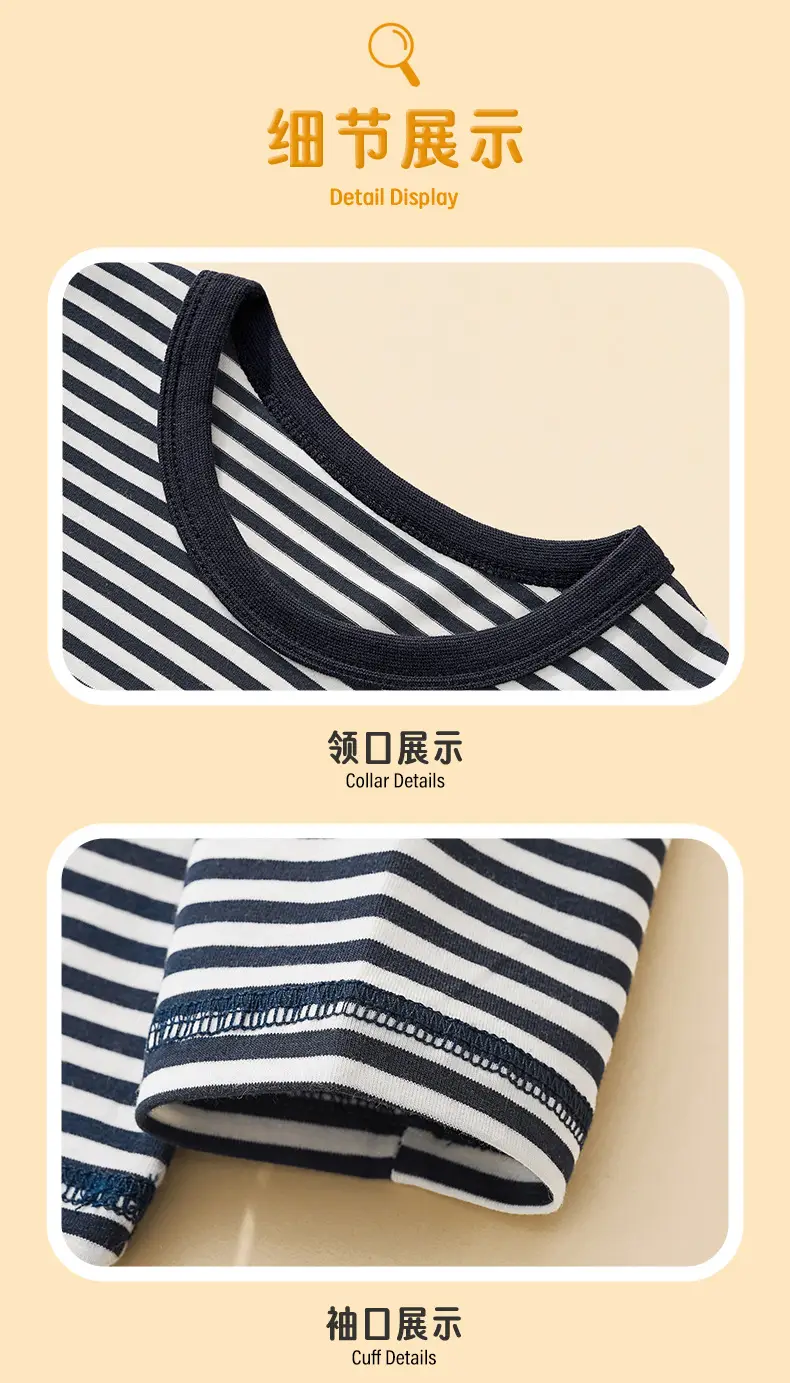 Kids Striped Long Sleeve T-Shirt Boys 2025 — feature 9