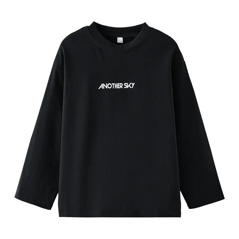 Boys Black Cotton Long Sleeve T-Shirt 2025 - Image 7