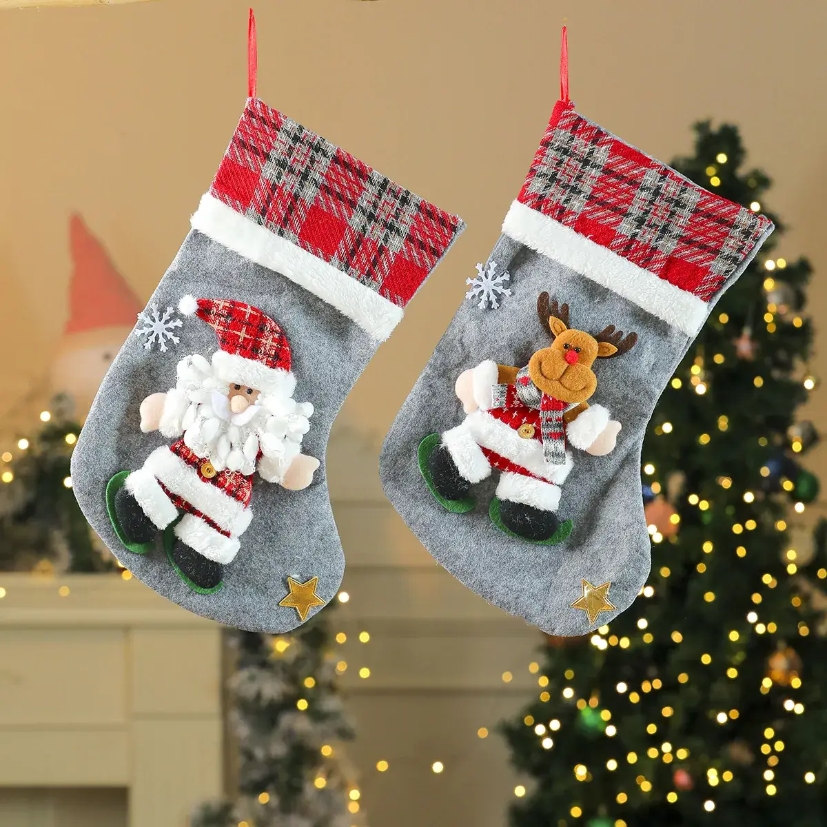 Christmas Doll Socks for Kids Gift Bag - Image 7