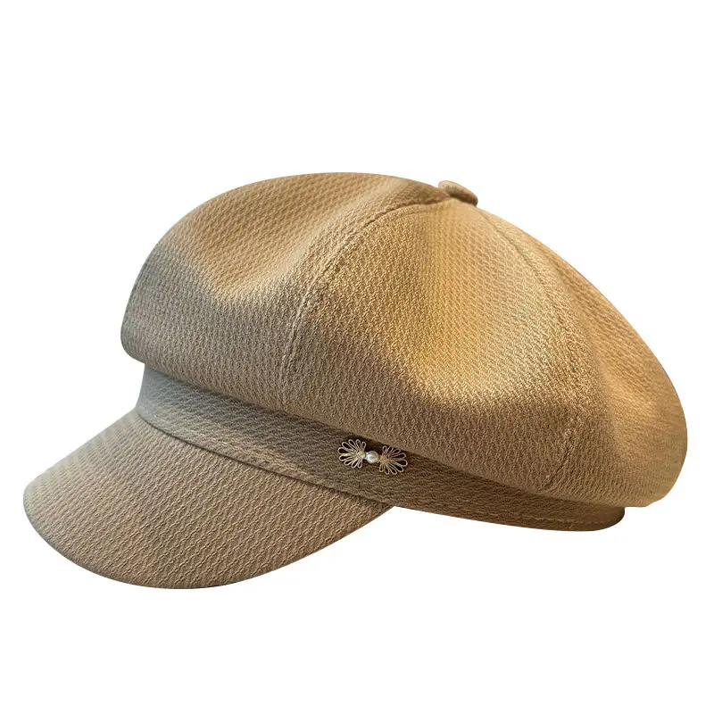 Women's 2024 New Korean Newspaper Boy Cap Duck Tongue Painter Hat - Image 9